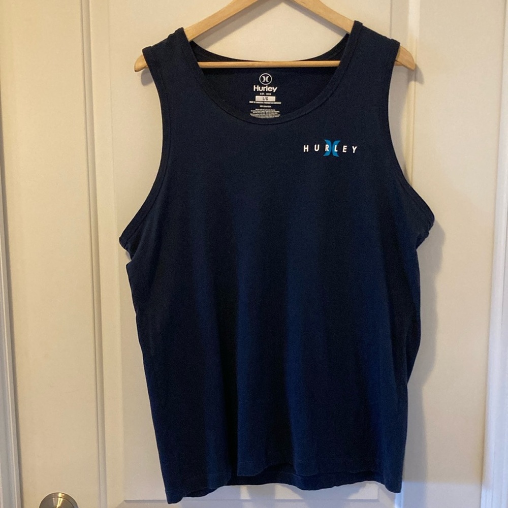 Hurley Navy Blue Tank Top Size Large
